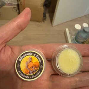 สีผึ้งเสน่ห์มหานะหน้าทอง – หลวงพ่อทอง วัดเขาห้าโค้ง (พุทธคุณเมตตาชั้นสูง)